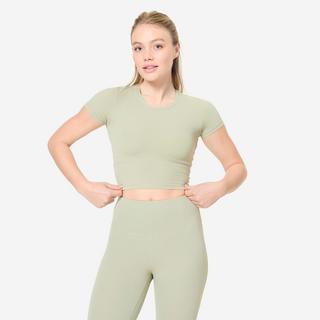 DOMYOS  T-shirt yoga pilates elasticizzato morbido 