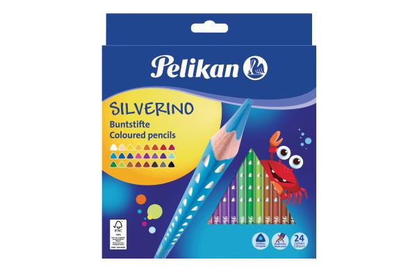 Pelikan PELIKAN Buntstifte dünn Silverino 700665 24 Farben  