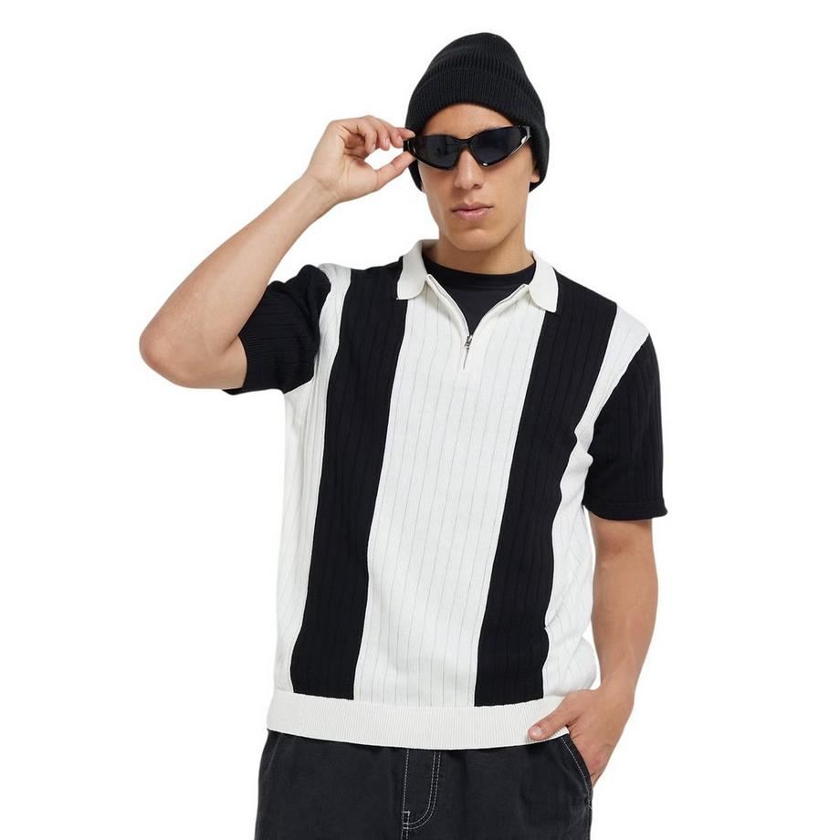 Poloshirt, Mit Kurzem Reißverschluss