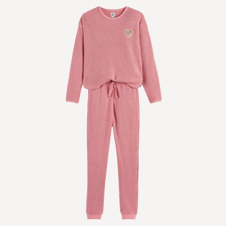 La Redoute Collections  Pyjama aus aufgerautem Waffelstoff 