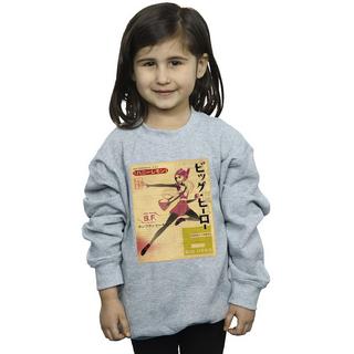 Disney  Big Hero 6 Baymax Honey Lemon Newspaper Sweatshirt 