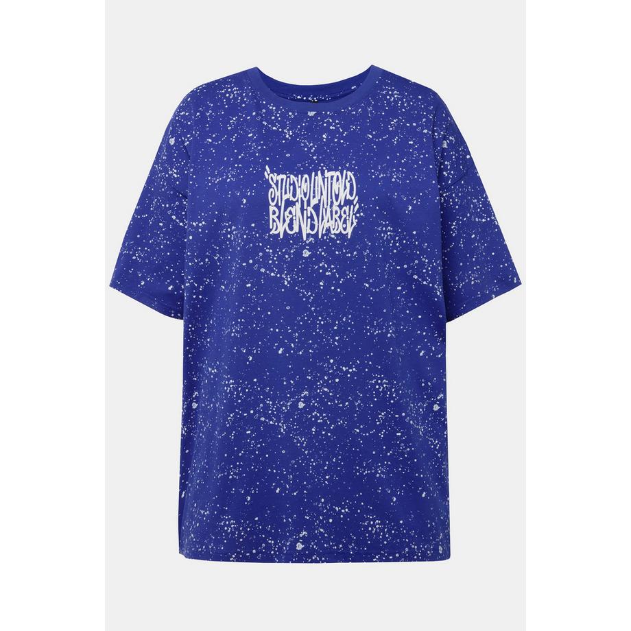 Studio Untold T-Shirt Oversize Macchiette Stampa Posteriore Girocollo Mezza Manica Unisex  