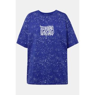 Studio Untold Oversized Sprenkel Rücken Print Rundhals Halbarm Unisex T-Shirt  