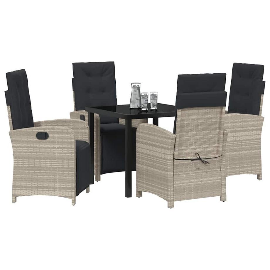 VidaXL Set da Pranzo per Giardino Polyrattan  