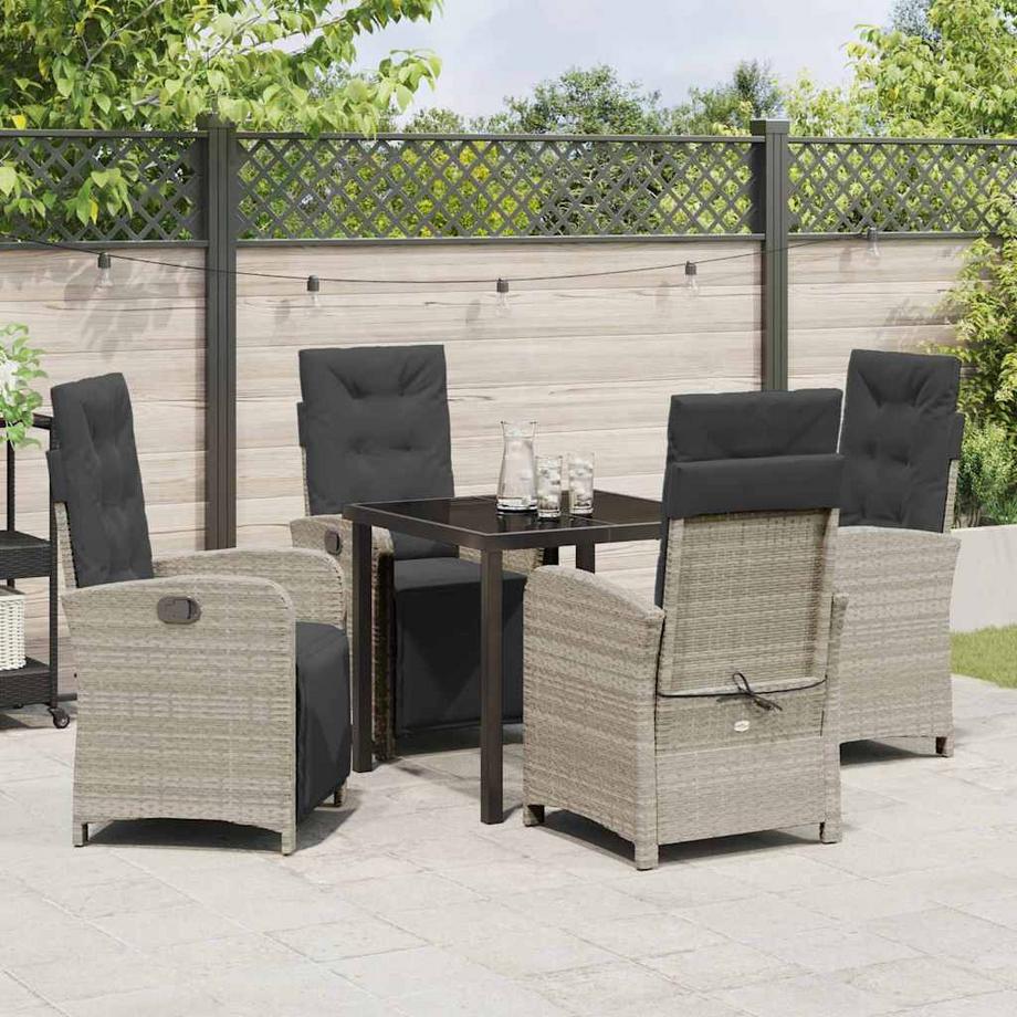 VidaXL Set da Pranzo per Giardino Polyrattan  