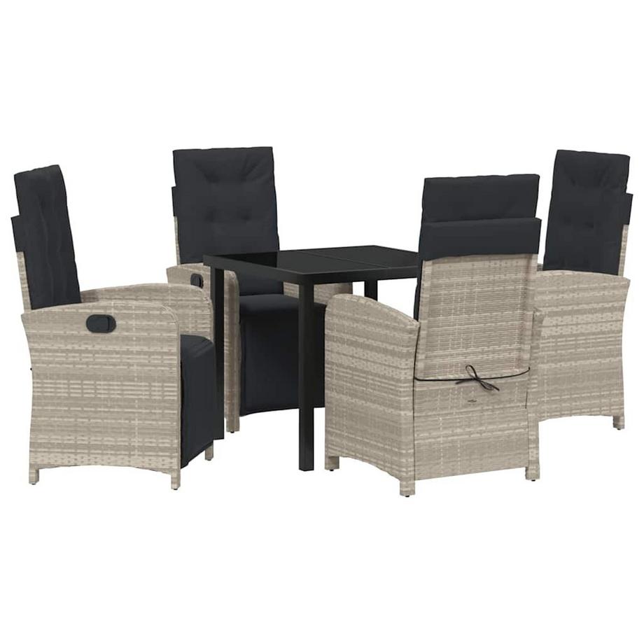 Set da Pranzo per Giardino Polyrattan