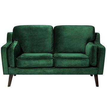 2 Sitzer Sofa aus Samtstoff Modern LOKKA