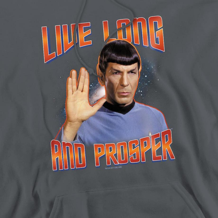 Star Trek Live Long And Prosper Felpa Con Cappuccio  