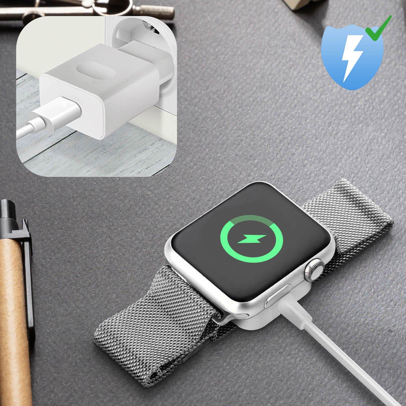 Avizar  Chargeur magnétique Apple Watch Blanc 