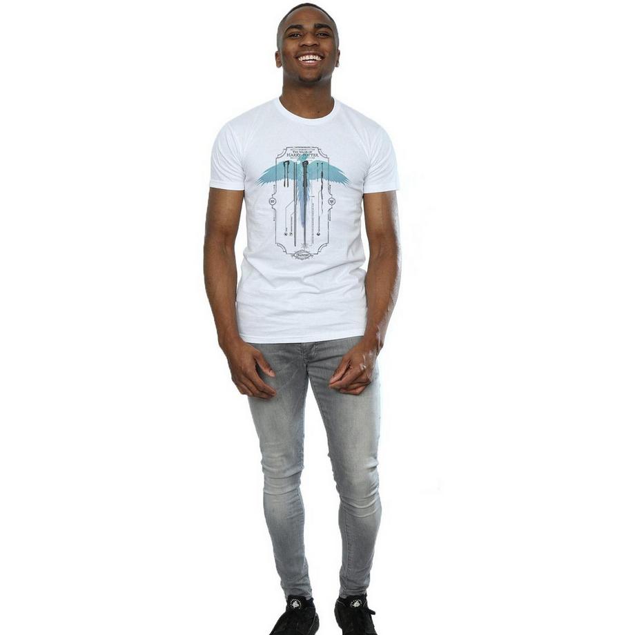 Harry Potter Zauberstab Diagramm T-Shirt  