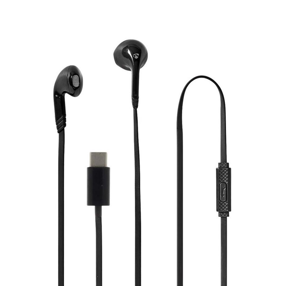 Nedis  Auricolari cablati | USB-C™ | Lunghezza cavo: 1,20 m | Microfono integrato | Controllo volume | Nero 