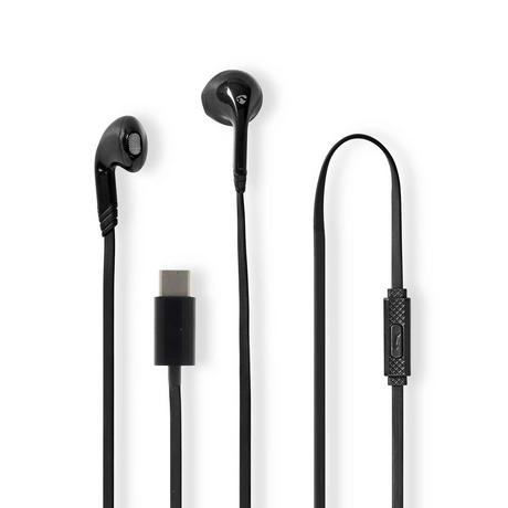 Nedis  Auricolari cablati | USB-C™ | Lunghezza cavo: 1,20 m | Microfono integrato | Controllo volume | Nero 