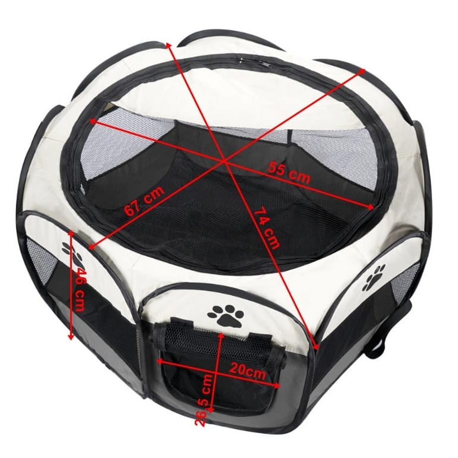 Northix  Parc pliable universel, cage pour chiens et chats 