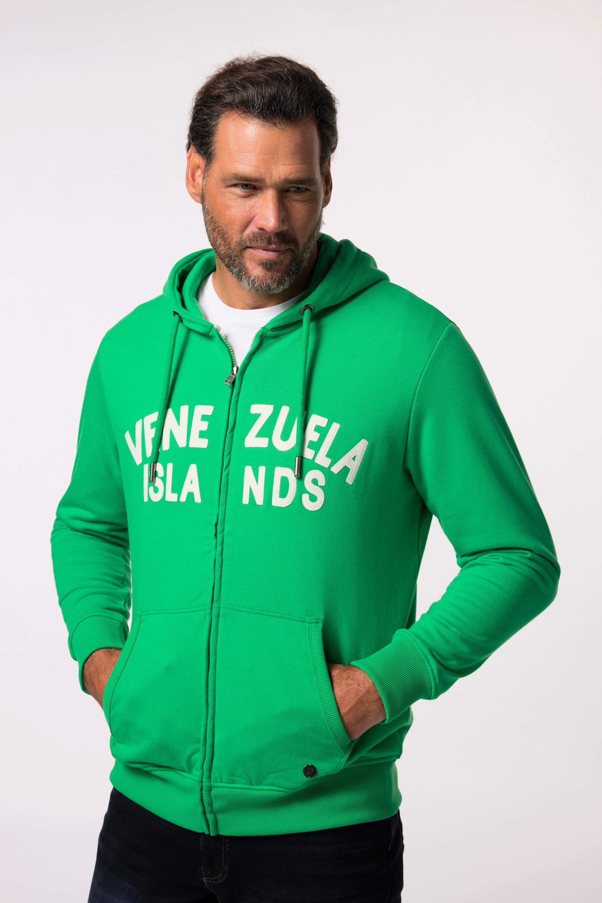 JP1880 Hoodie Jacke Badges Kapuze  