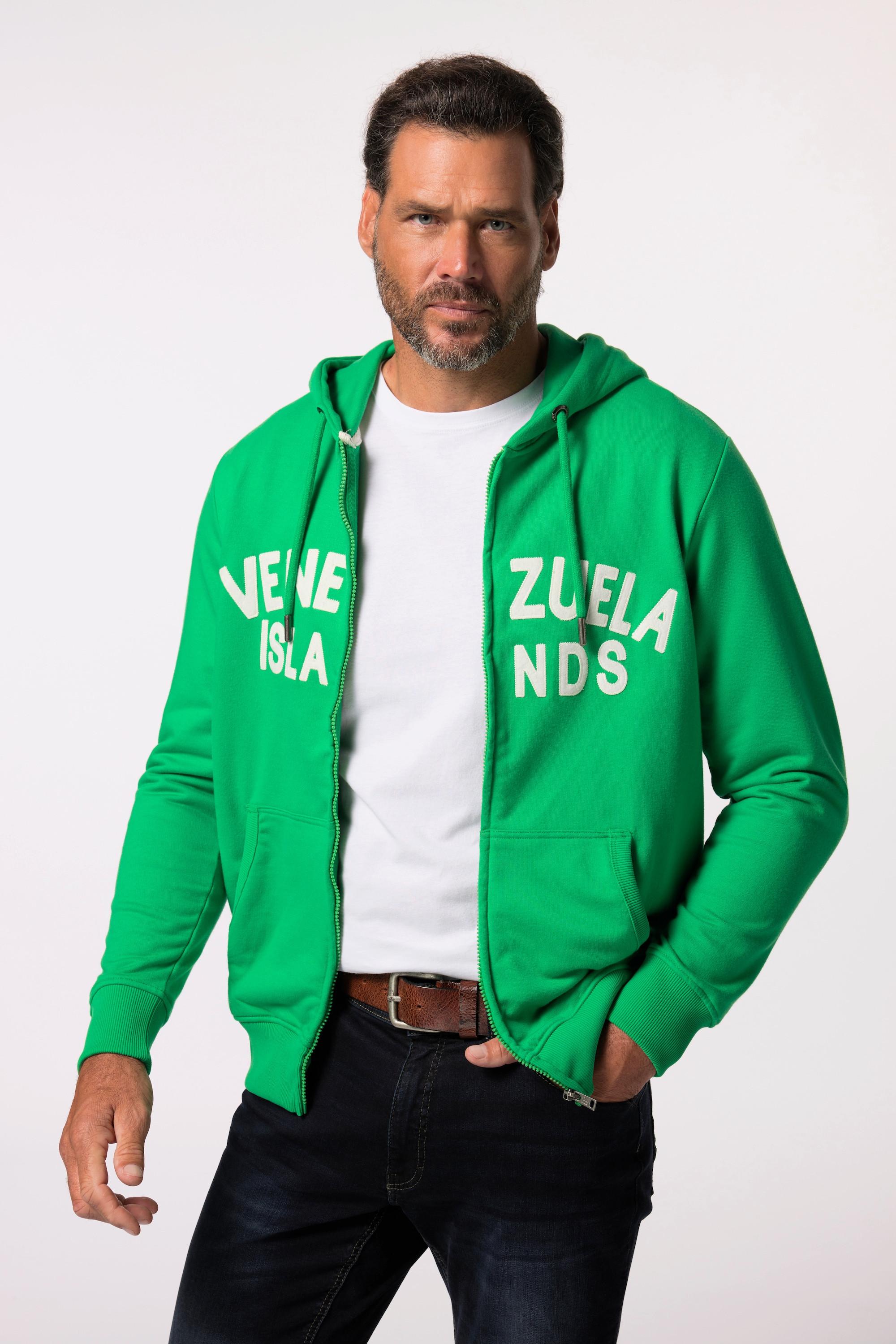 JP1880 Hoodie Jacke Badges Kapuze  