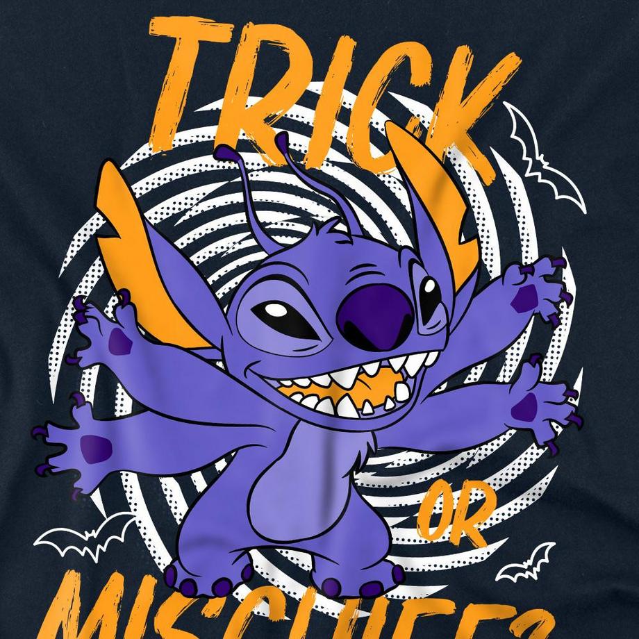 Lilo & Stitch Trick Or Mischief T-Shirt Maniche Lunghe  