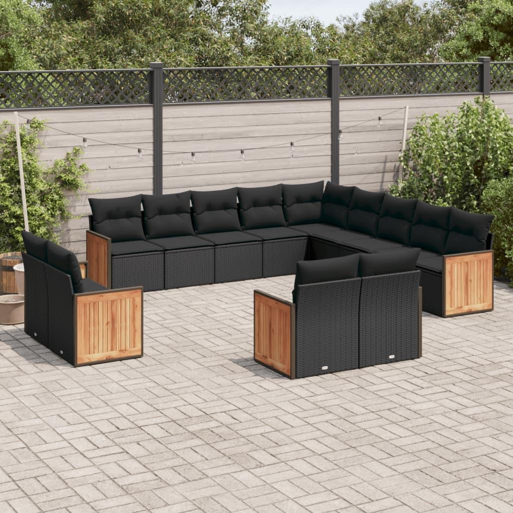 VidaXL Ensemble de canapés de jardin rotin synthétique  