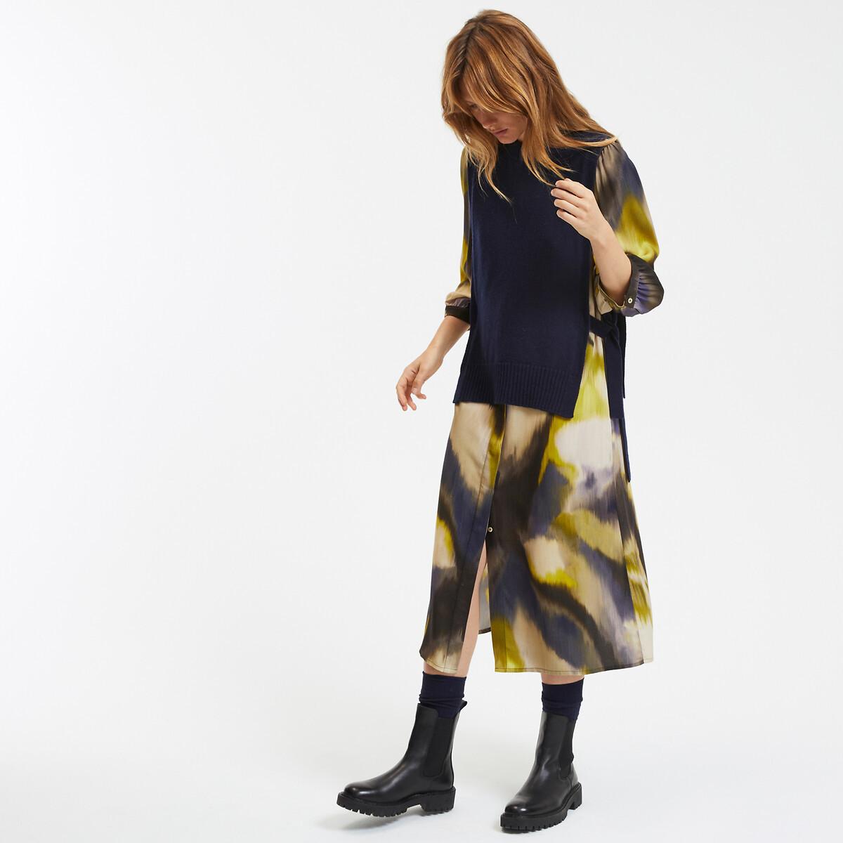 La Redoute Collections  Tie-and-dye Kleid. gerade Schnittform 