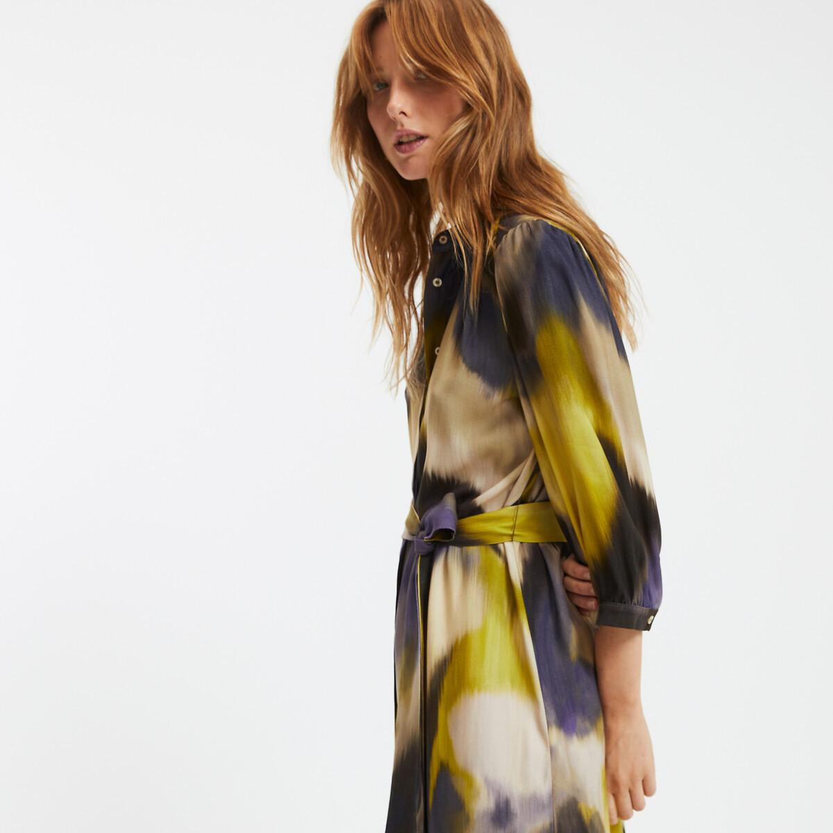 La Redoute Collections  Tie-and-dye Kleid. gerade Schnittform 