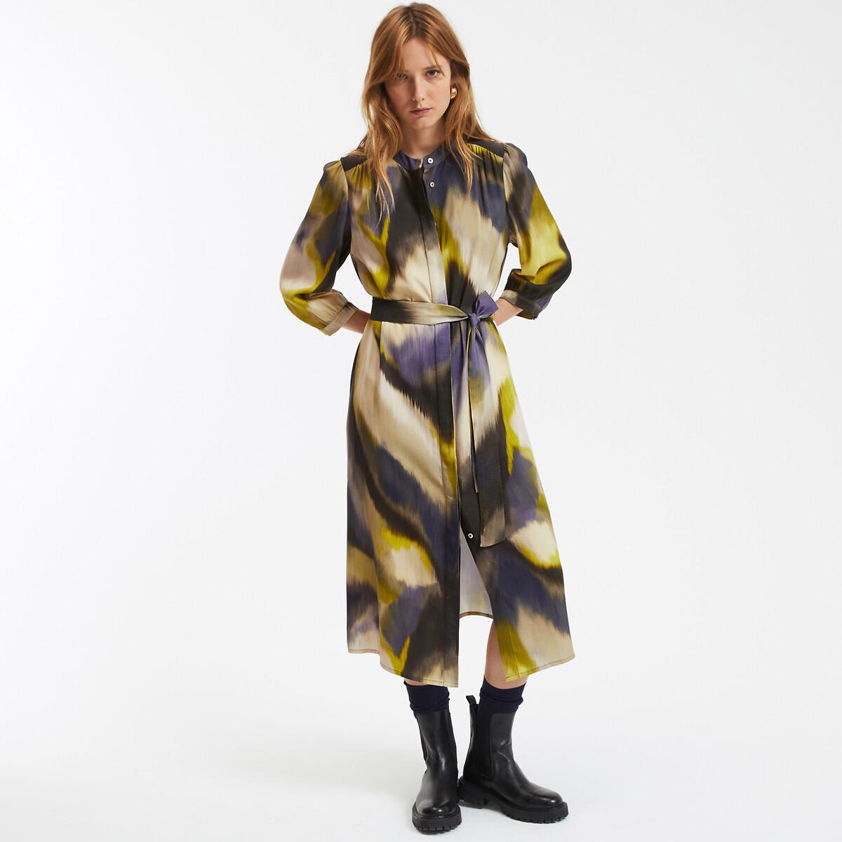 La Redoute Collections  Tie-and-dye Kleid. gerade Schnittform 