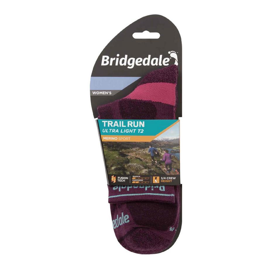 Bridgedale  Trail Running Ultralight T2 Merino Wool Sport 45385 Crew Socken 