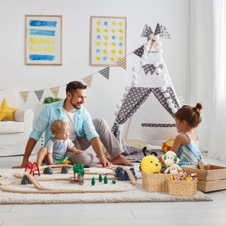 Northio Cesto portaoggetti intrecciato, set da 3  