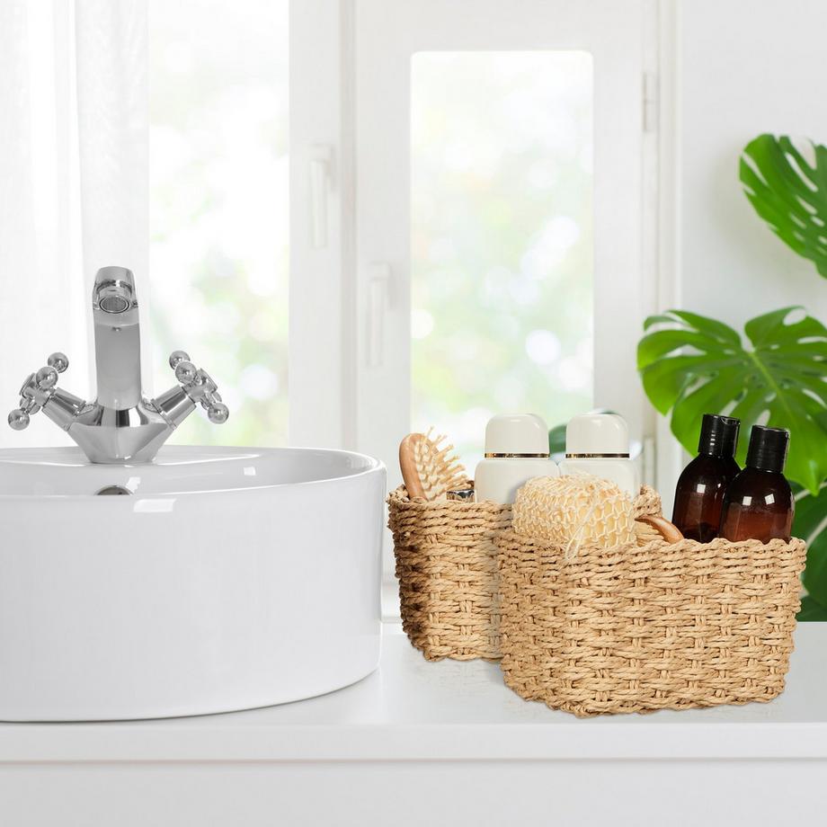 Northio Panier de rangement tissé, lot de 3  