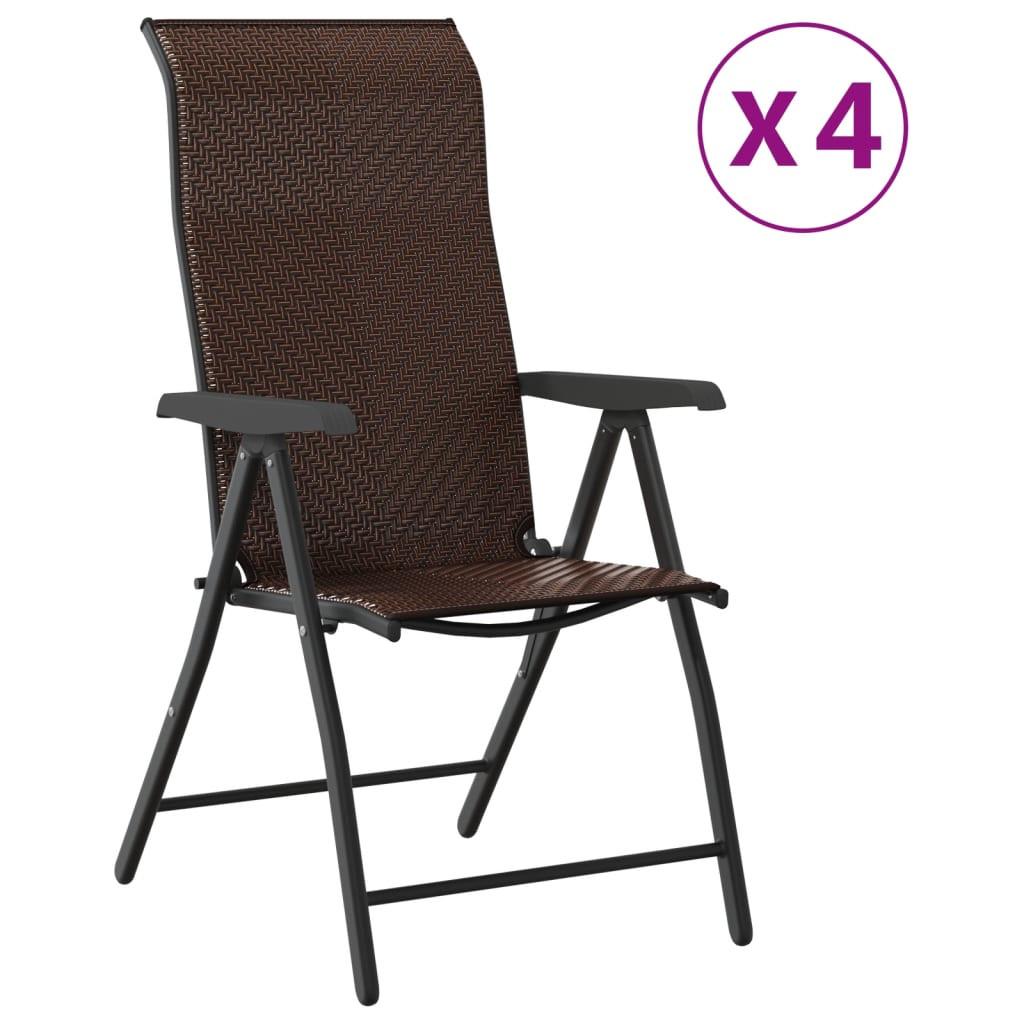 VidaXL Chaise de jardin rotin synthétique  