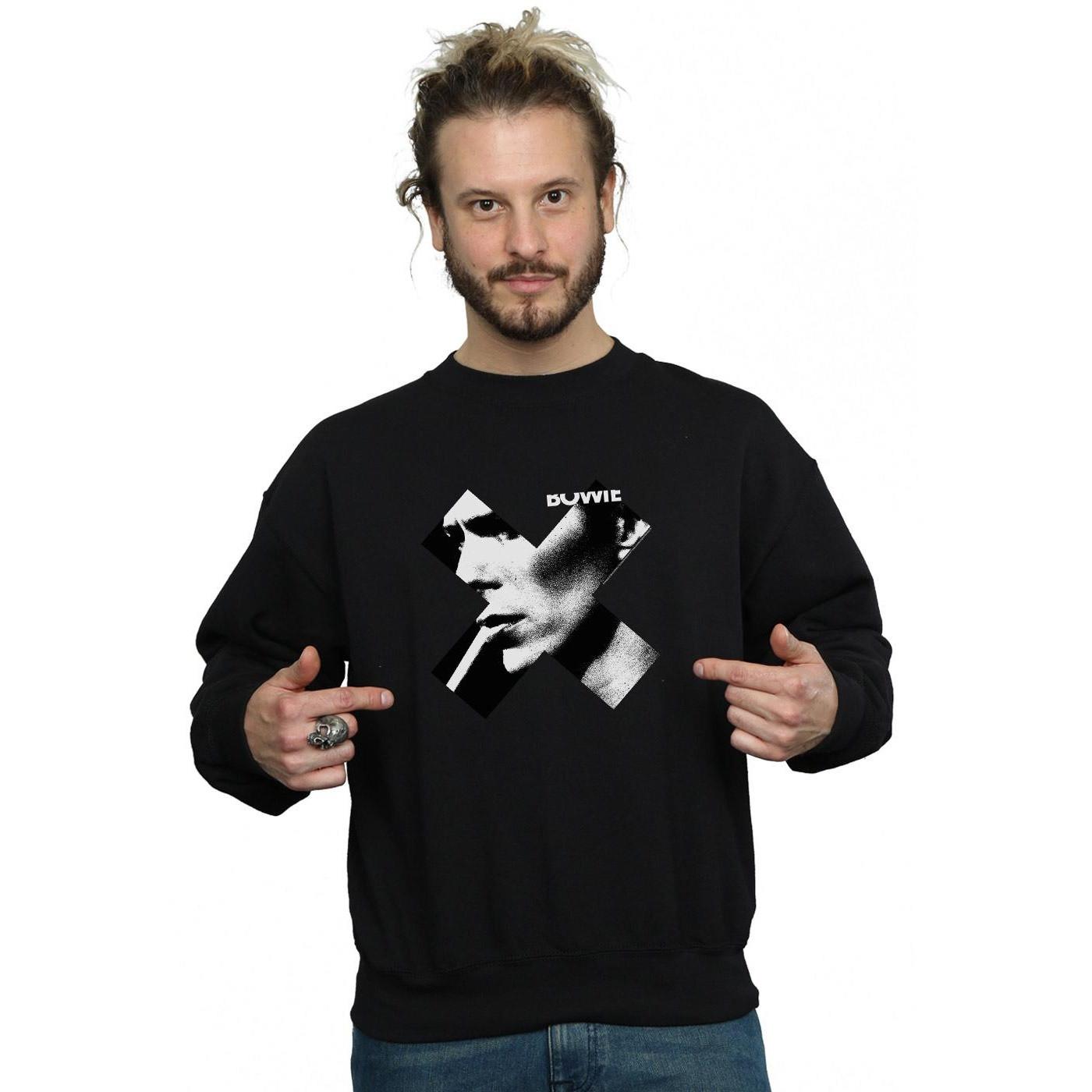 David Bowie Sweatshirt Noir et Blanc  