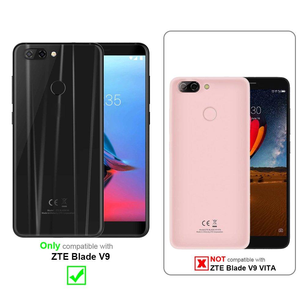 Cadorabo  Housse compatible avec ZTE Blade V9 - Coque de protection avec fermeture magnétique, fonction de support et compartiment pour carte 