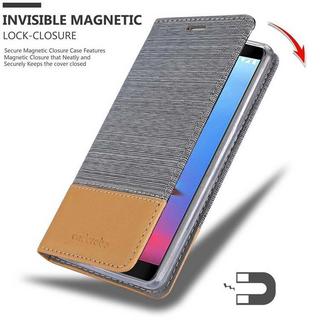 Cadorabo  Housse compatible avec ZTE Blade V9 - Coque de protection avec fermeture magnétique, fonction de support et compartiment pour carte 