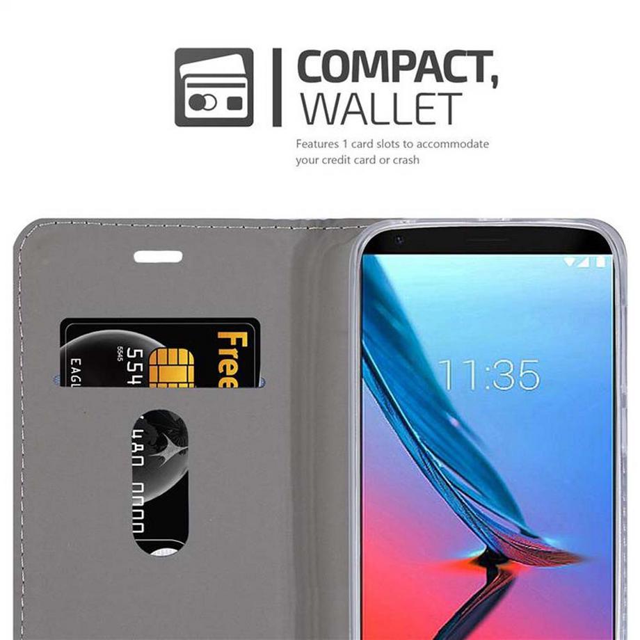 Cadorabo  Hülle für ZTE Blade V9 Magnetverschluss, Kartenfach 