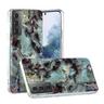 Cover-Discount  Galaxy S21 - Softes Silikon Gummi Case cyan Marble 