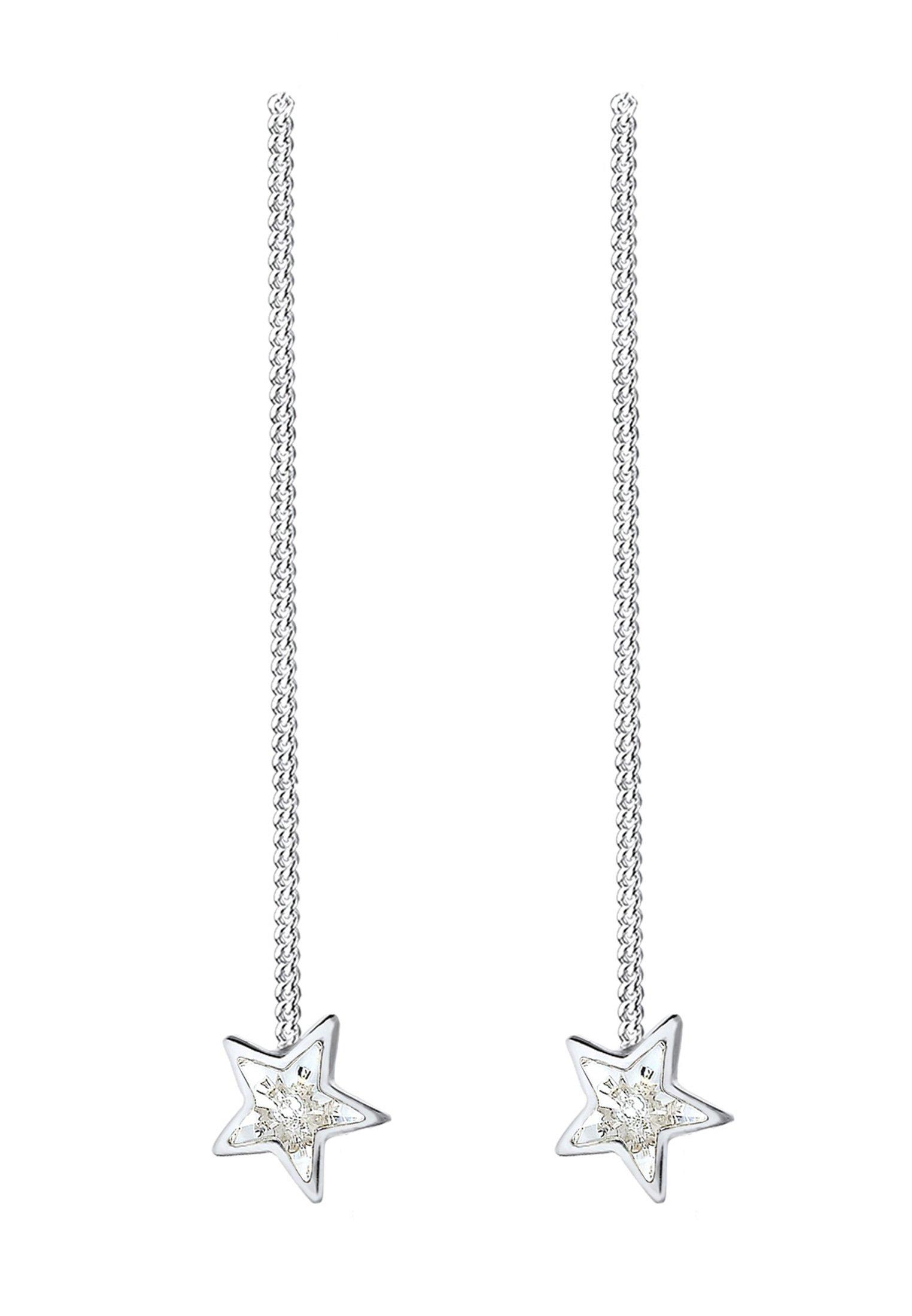 Elli  Ohrringe Sterne Astro Kette Kristalle 