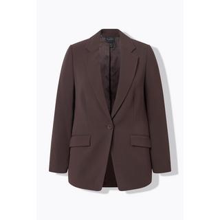 Ulla Popken Blazer Collo Revers Tasche con Patta Chiusura Bottone  