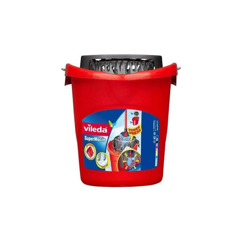 vileda  VILEDA SECCHIO PER MOP SUPERMOCIO 15 L, ROSSO 