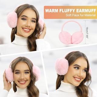 Only-bags.store Gestricktes 5-in-1 Mütze Schal Handschuh Set  