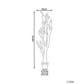 Beliani Pianta artificiale en Materiale sintetico OPUNTIA CACTUS  