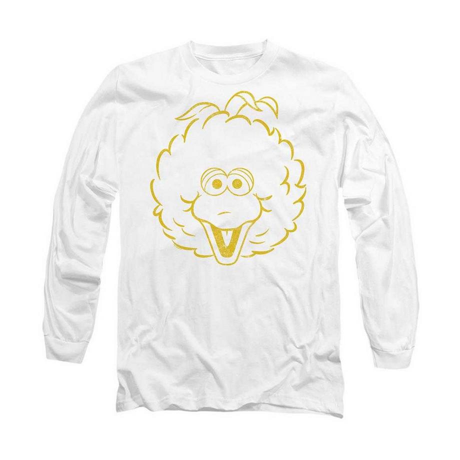 T-ShirtManches Longues Motif Grand Oiseau Motiftyle Monochrome