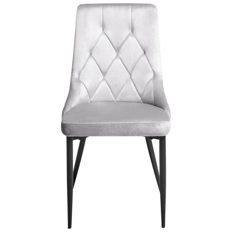 Beliani Esszimmerstuhl 2er Set aus Samtstoff  AVENIR  