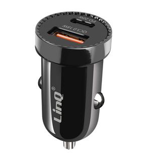 Avizar  Caricabatterie auto USB-C 38W LinQ nero 