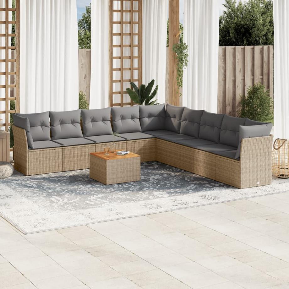 VidaXL Garten sofagarnitur poly-rattan  