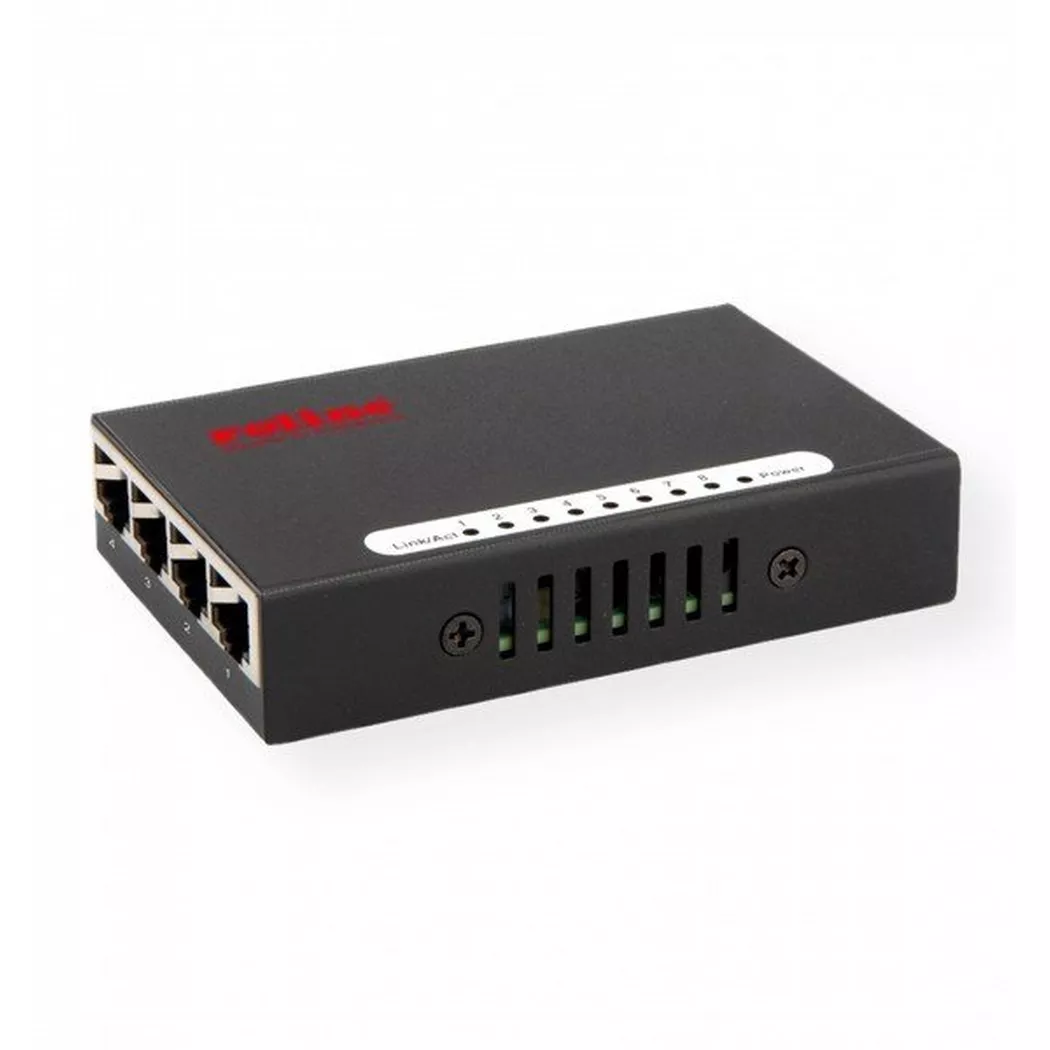ROLINE Gigabit Ethernet Switch, Pocket, 8 Ports