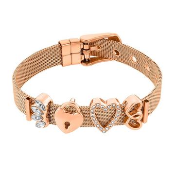 Mesh Armband rose goldfarben
