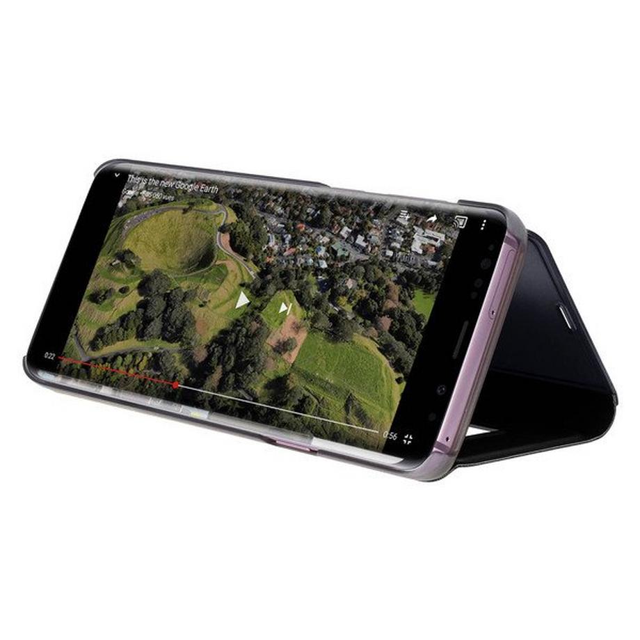 Avizar  Étui folio Miroir Galaxy S9 Plus - Noir 
