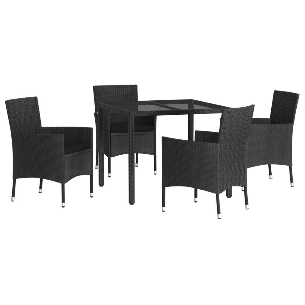 VidaXL set da pranzo da giardino Polirattan  