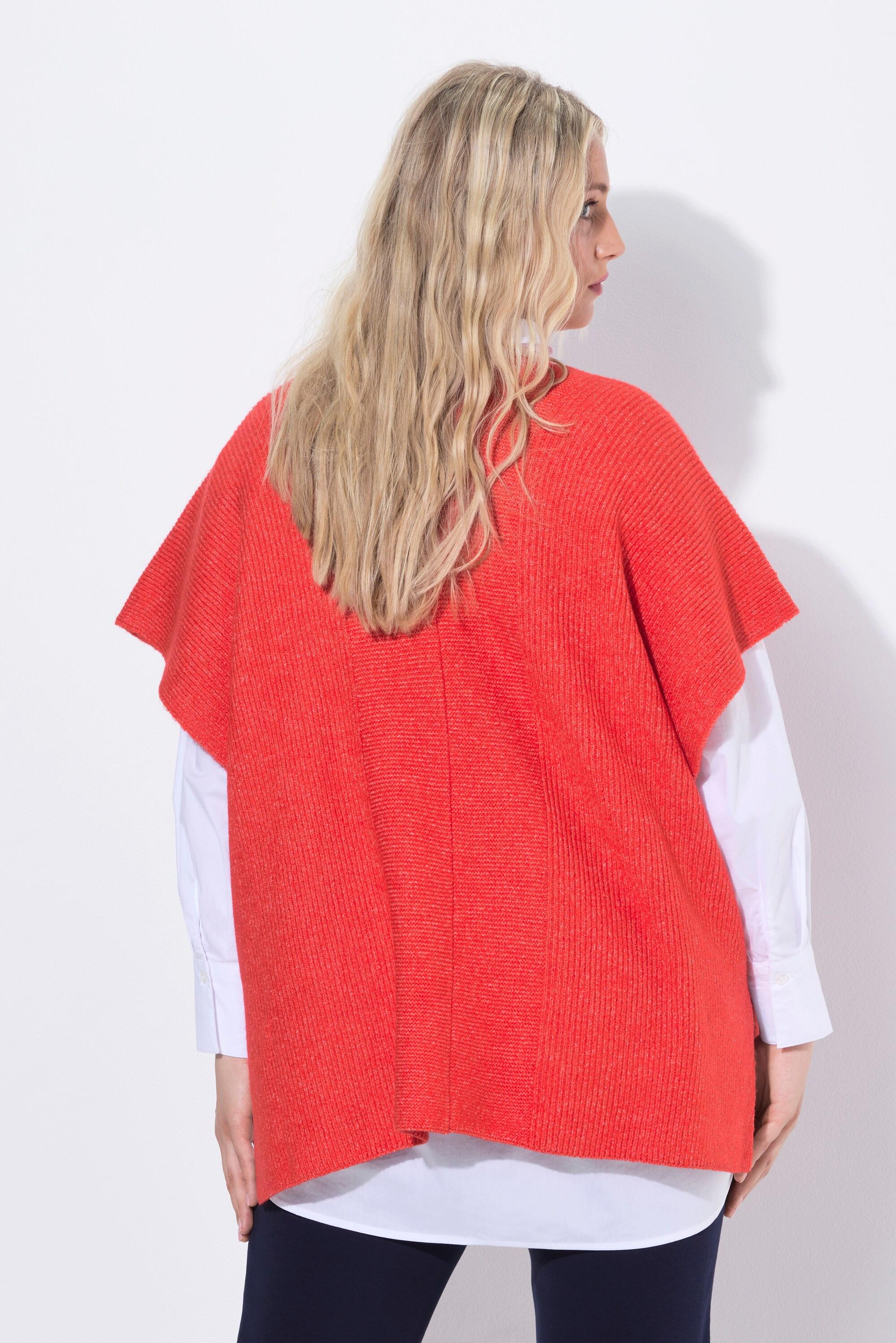 Ulla Popken Cardigan Oversize Ouvert Manches Courtes  