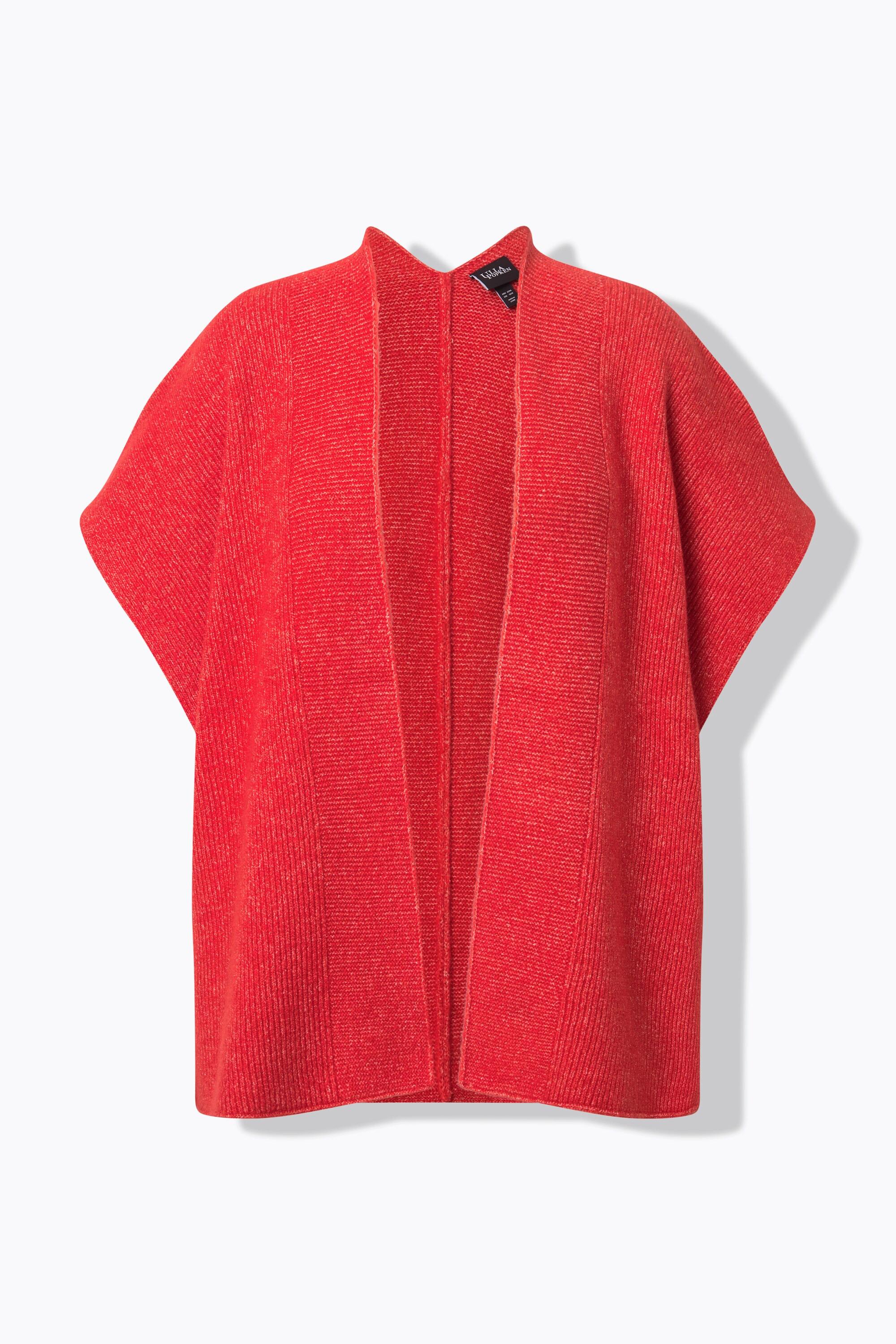 Ulla Popken Cardigan Oversize Ouvert Manches Courtes  