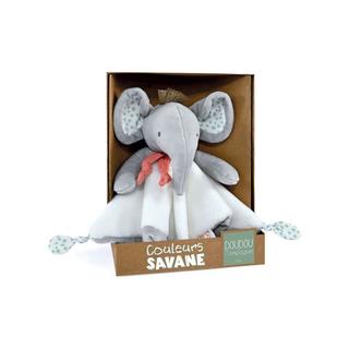 DouDou et compagnie  Couleurs Savane Schmusetuch Elefant (25cm) 
