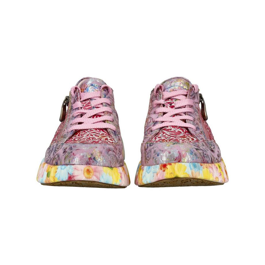 Laura Vita Sneaker con Stampa Floreale e Cerniera Laterale  